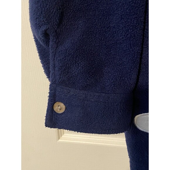 Quacker factory Blue Fleece Christmas Button up Jacket size 3X embroidered,beads - Picture 3 of 13